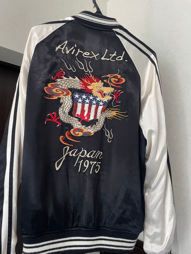 AVIREX スカジャン Lサイズ 虎・ドラゴン刺繍