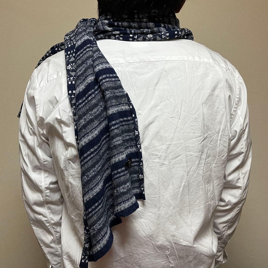 田中オムCOMME des GARÇONS HOMME ノルディック柄マフラー