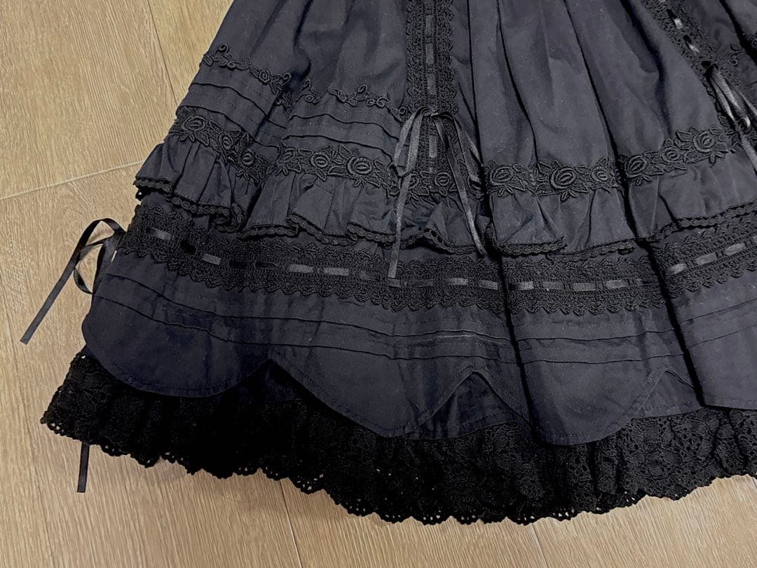 BABY 懐古ロリータ スカート　黒