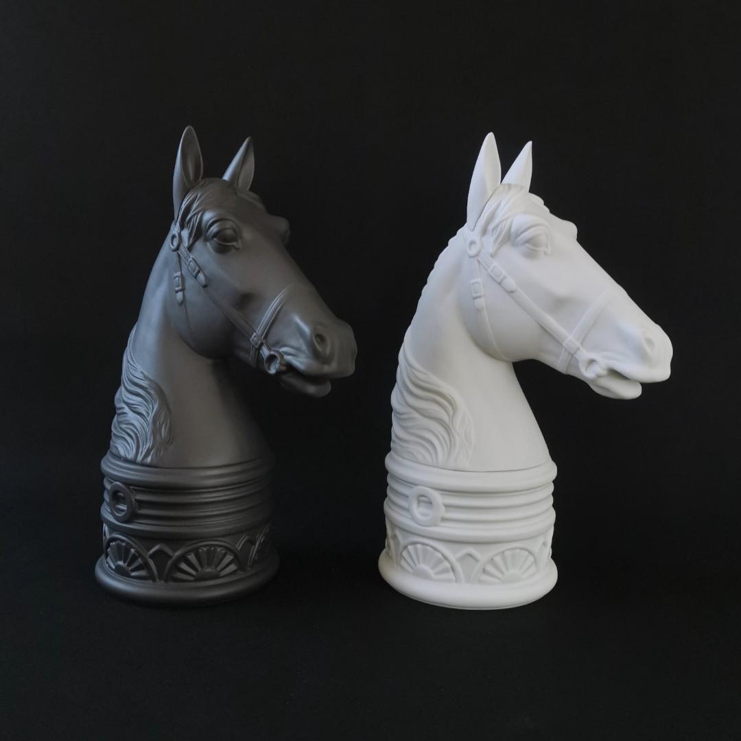 L'OBJET オブジェ 馬 ブックエンド 美品 リモージュ窯 フランス製