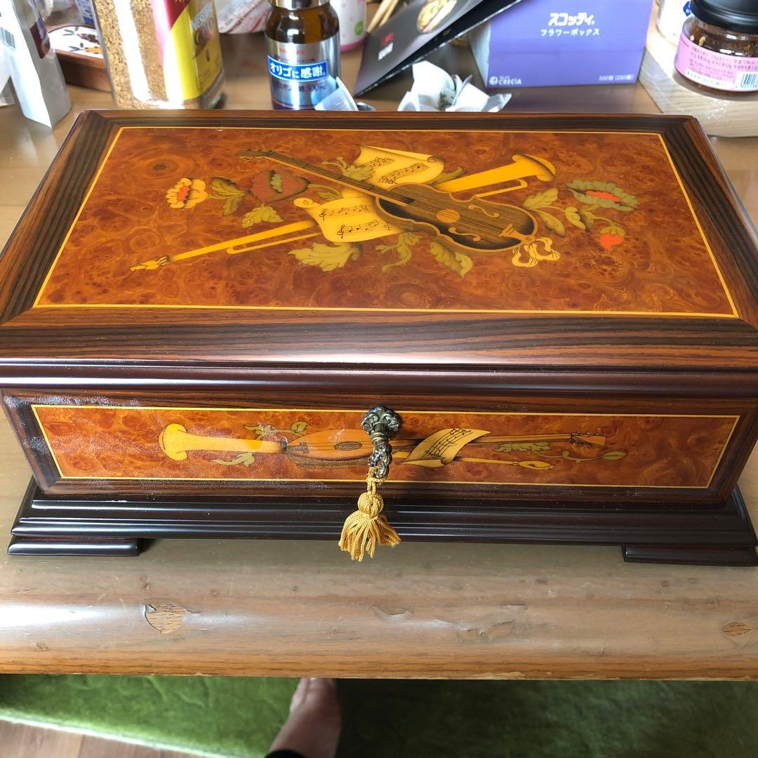 LE ORE 手巻きオルゴール 楽器デザイン