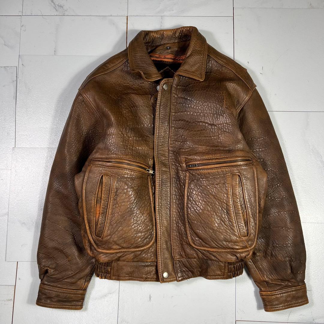 90s GLEE MAN G-1 ボア レザージャケット フライトジャケット