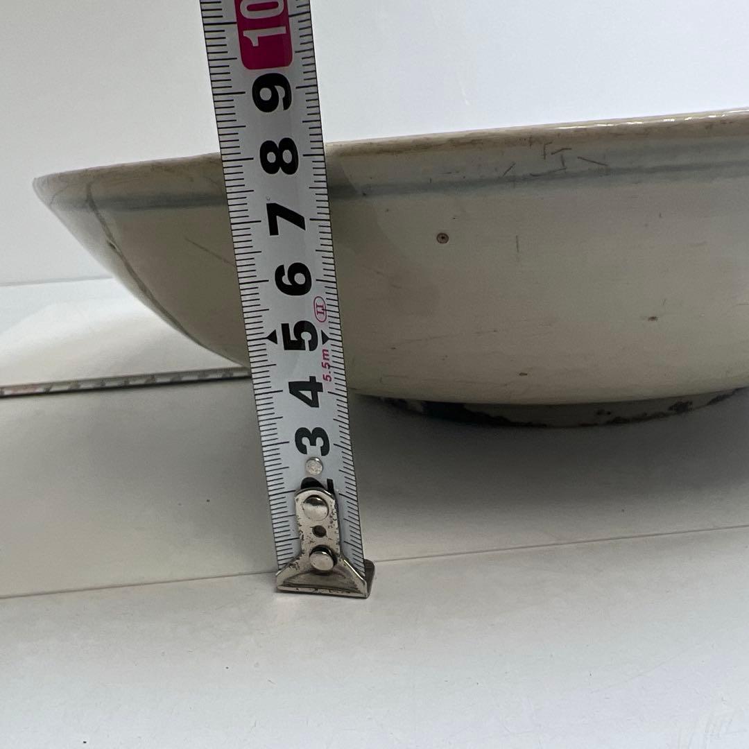 中国民時代　南京　古染付　大皿　幅約31.5cm 東K8-0202☆2F トヒチ