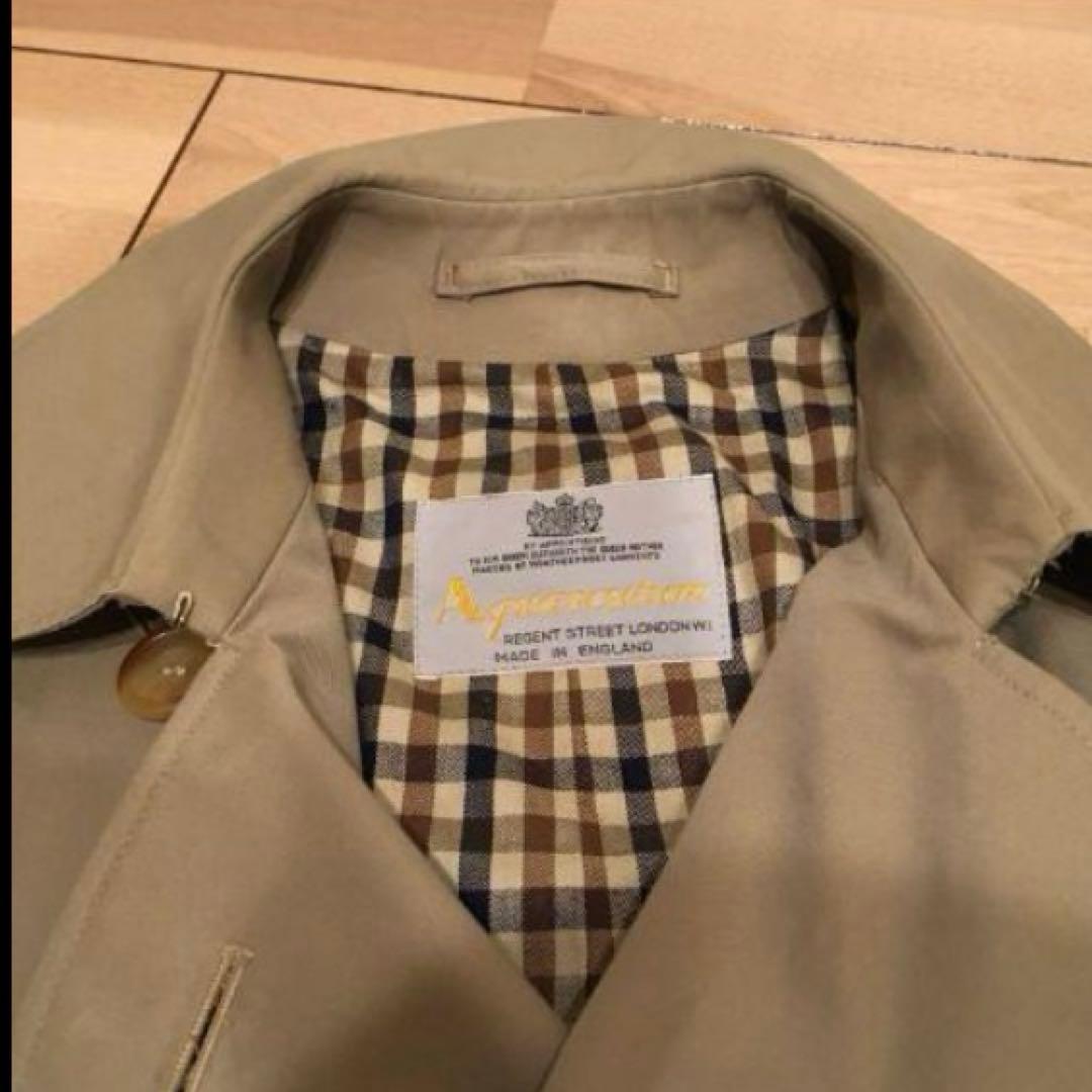 本日限定　英国製アクアスキュータム アクア5 カーキ玉虫