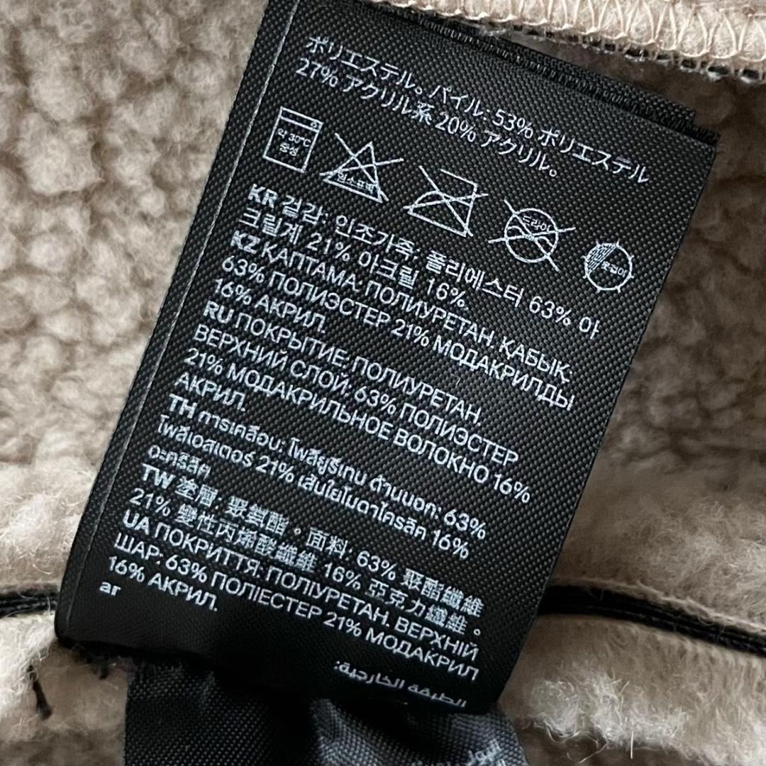 【美品】  フェイクムートン ボンバージャケット B-3 ブラック XL