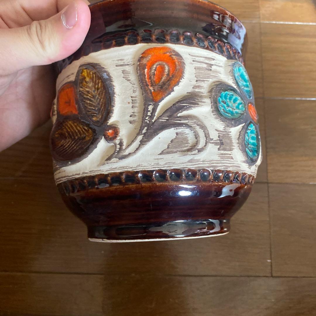 【W.GERMANY』西ドイツ　ヴィンテージ　壺 花瓶