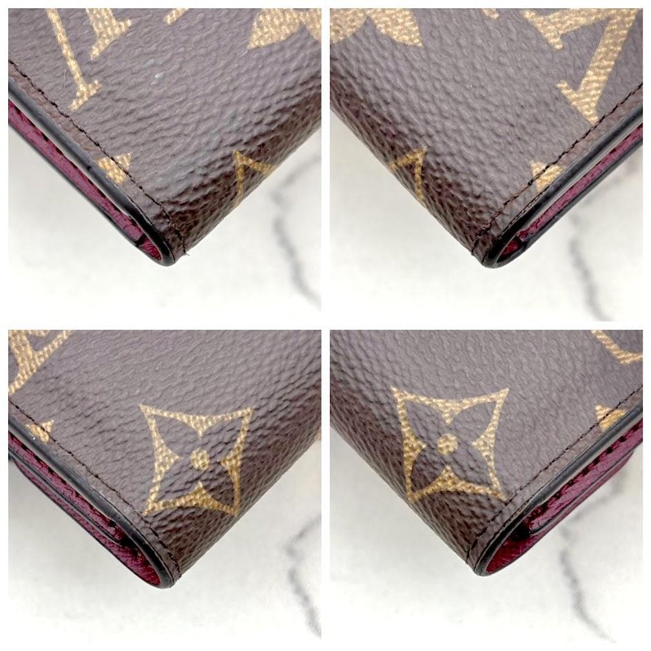 【極美品・現行モデル】ルイヴィトン　モノグラム　ポルトモネロザリ　フューシャ