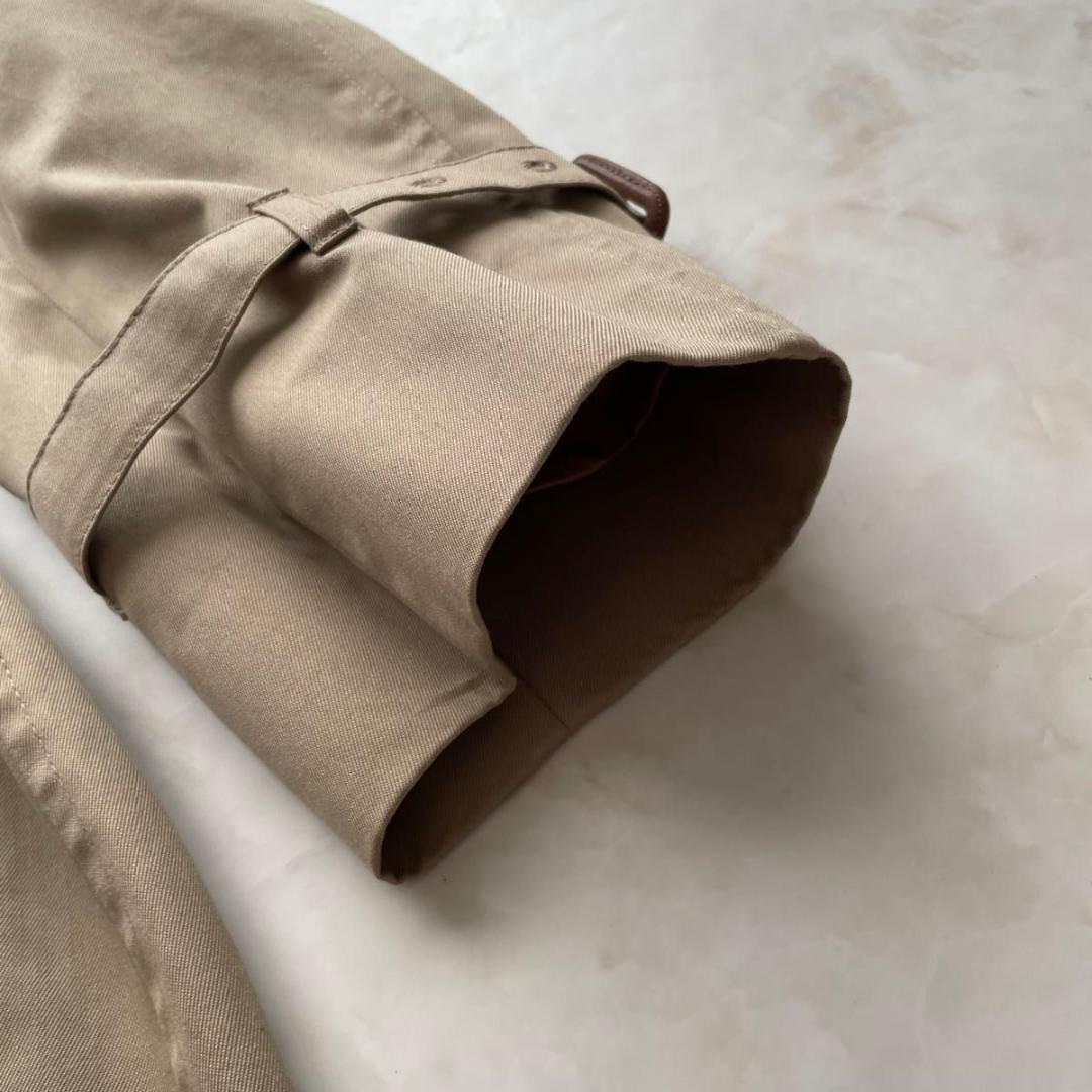 希少80s　Aquascutum　トレンチコート　チェック　英国製　XL〜XXL