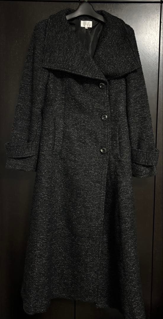 rienda リエンダ オーバーネックシンデレララインコート Multi