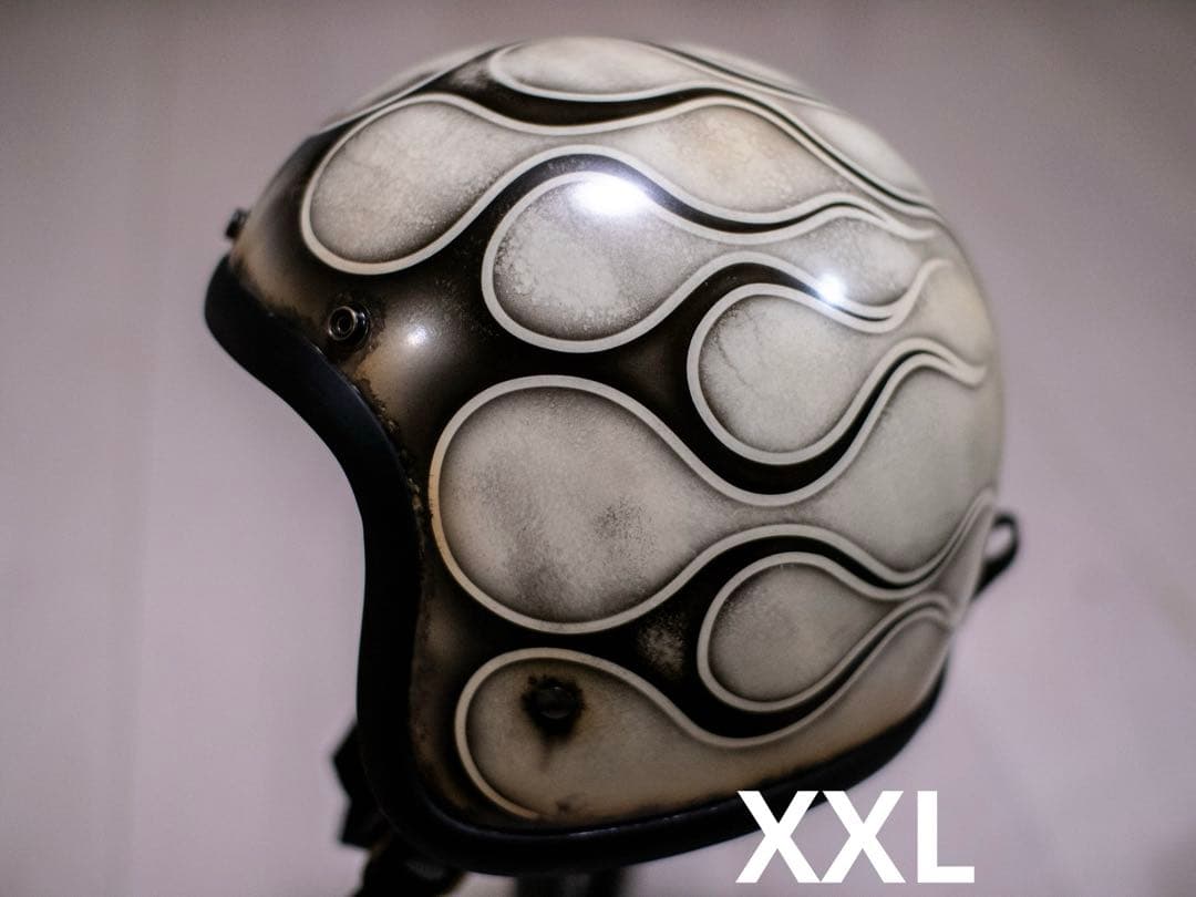 XXL極小帽体　500TX スモールジェット　アイボリーエイジング黒フレア