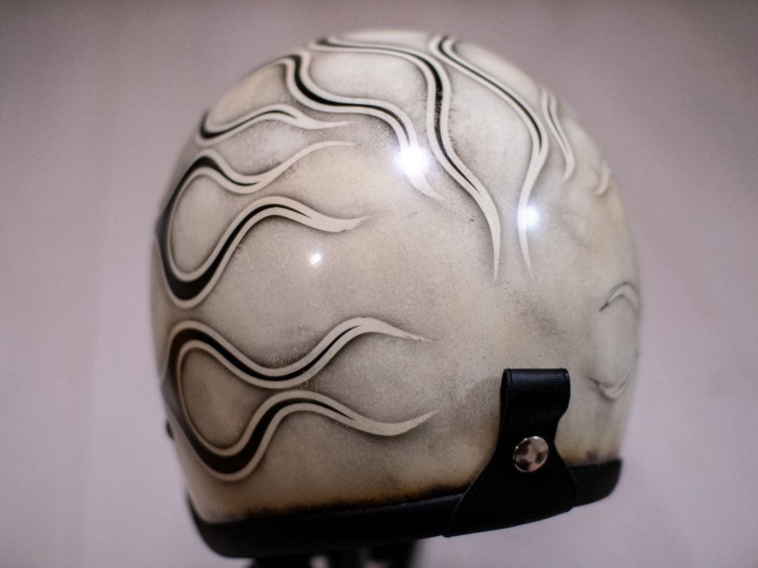 XXL極小帽体　500TX スモールジェット　アイボリーエイジング黒フレア