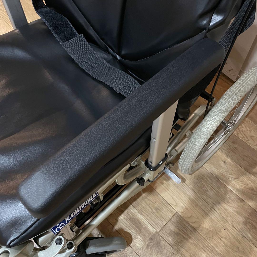 美品　カワムラサイクル リクライニング 介助用車椅子 ティルト KPF16-40