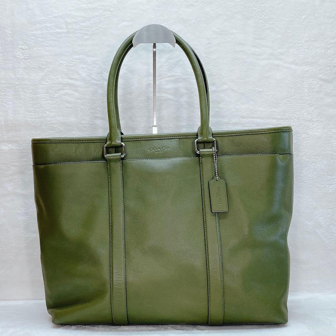 ✨美品✨COACH コーチ 2wayビジネストートバッグ メトロポリタン カーキ