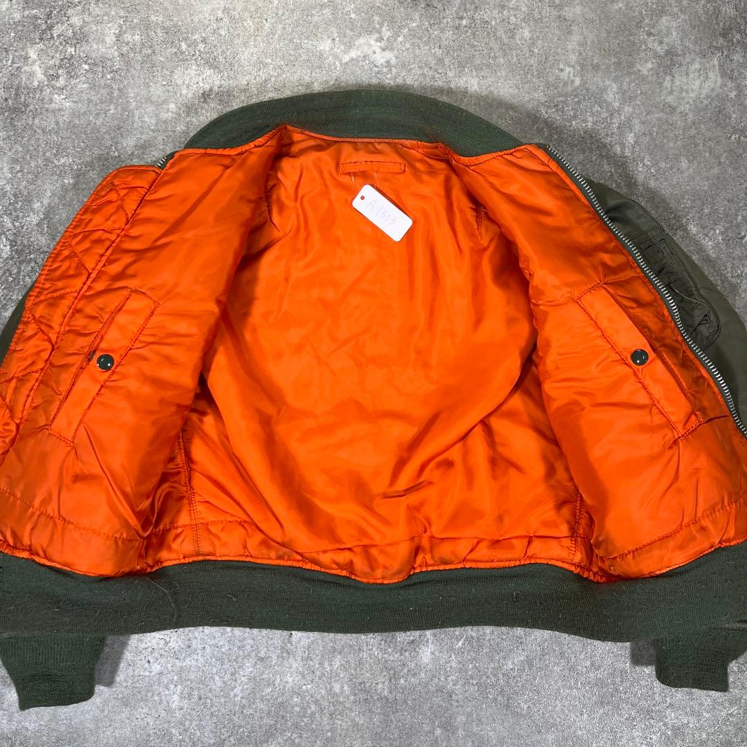 USA製　90年代　アルファ　MA-1 フライトジャケット　IDEAL サイズS