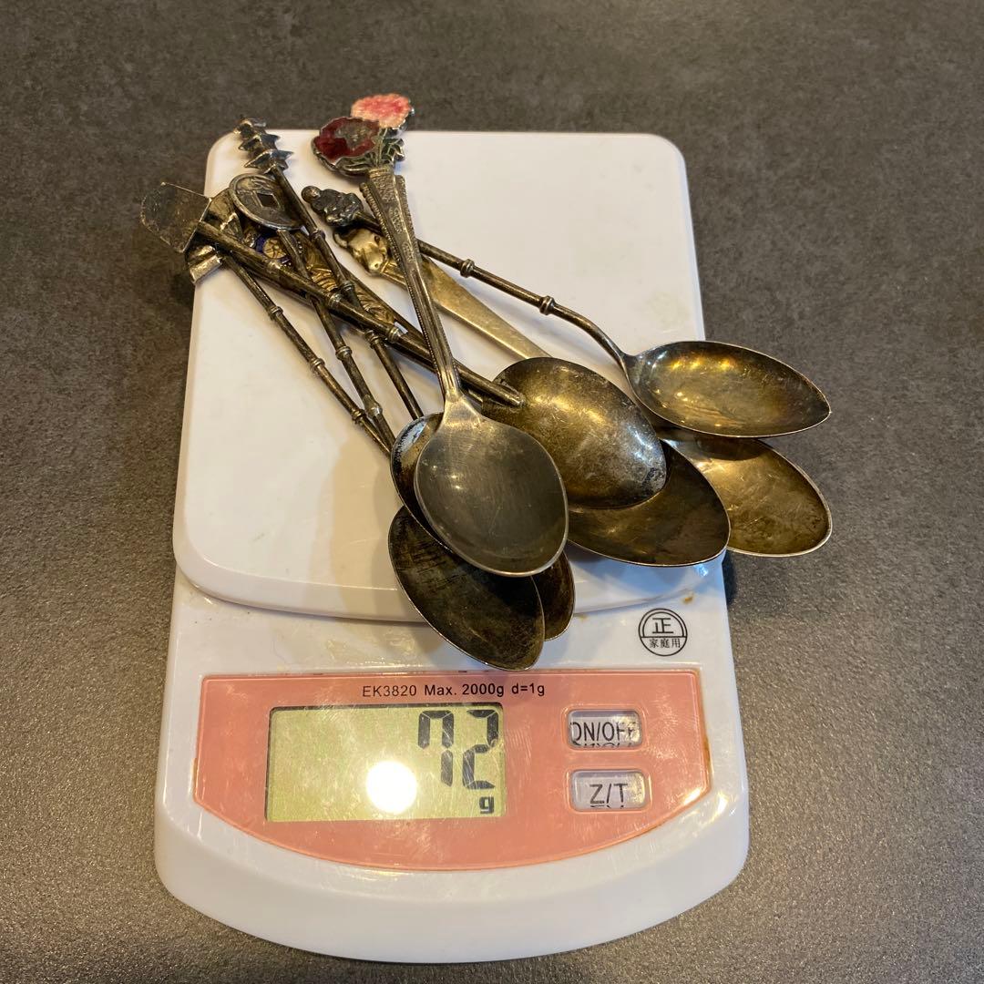 銀製アンティークスプーン 8本SET