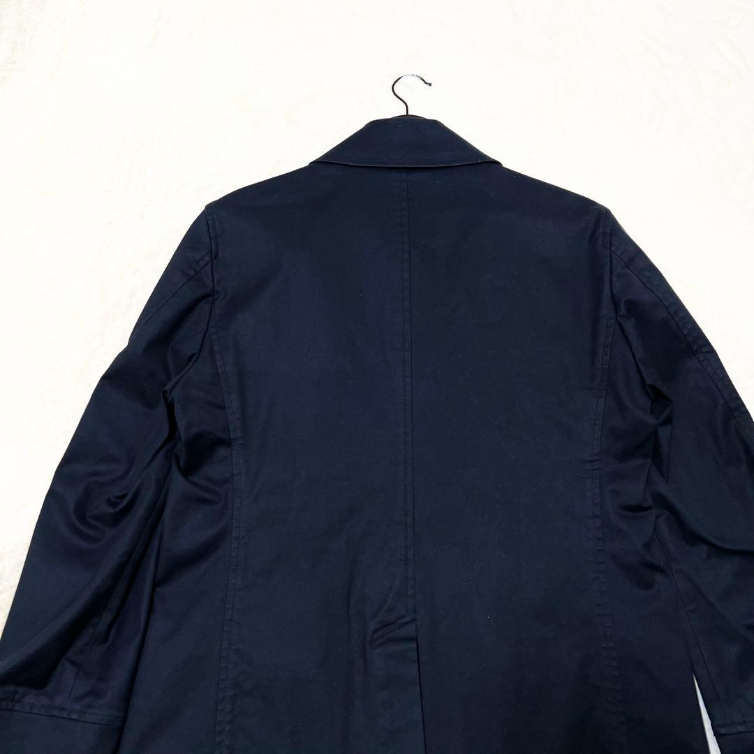 BURBERRY バーバリー✨️マリンコート　銀ボタン　ノバチェック　刺繍ロゴ　Ｍ