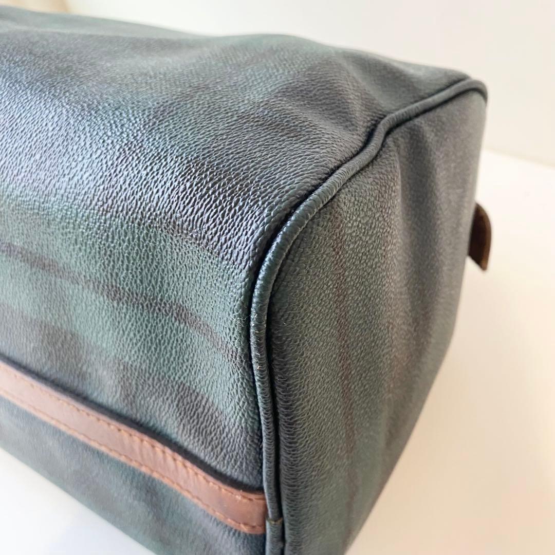 POLO RALPH LAUREN チェック柄 ボストンバッグ PVC レザー