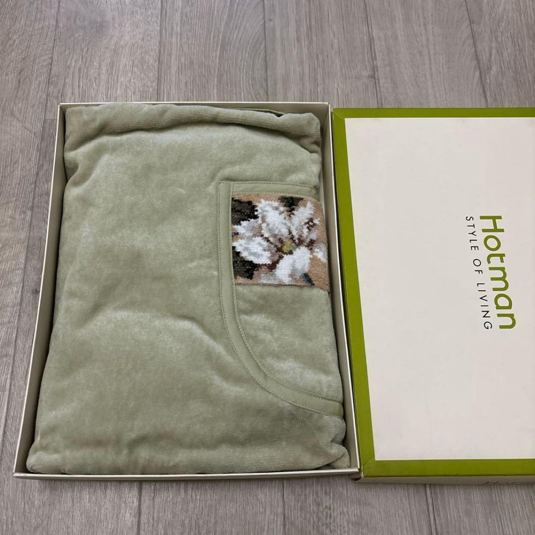 【新品未使用】ホットマン シェニール織 エプロン マグノリア柄 希少