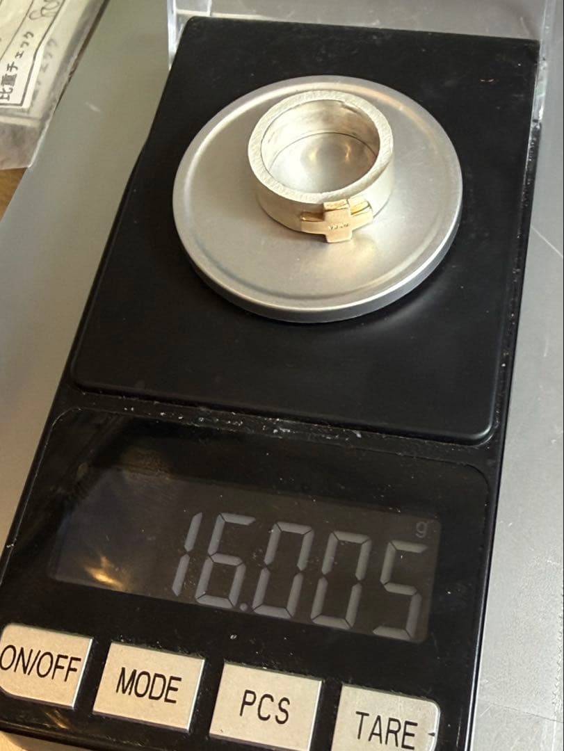 K10/silver FABURA クロスモチーフリング16g