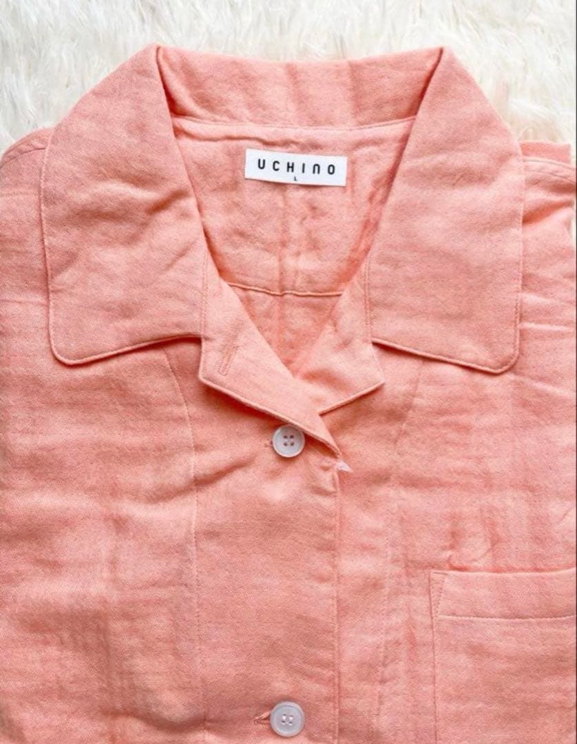 新品　UCHINO ウチノ　マシュマロガーゼ　パジャマ　長袖　M 公式完売品