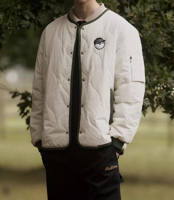 Malbon メンズ ゴルフ用 中綿ブルゾン 防寒 秋冬アウター