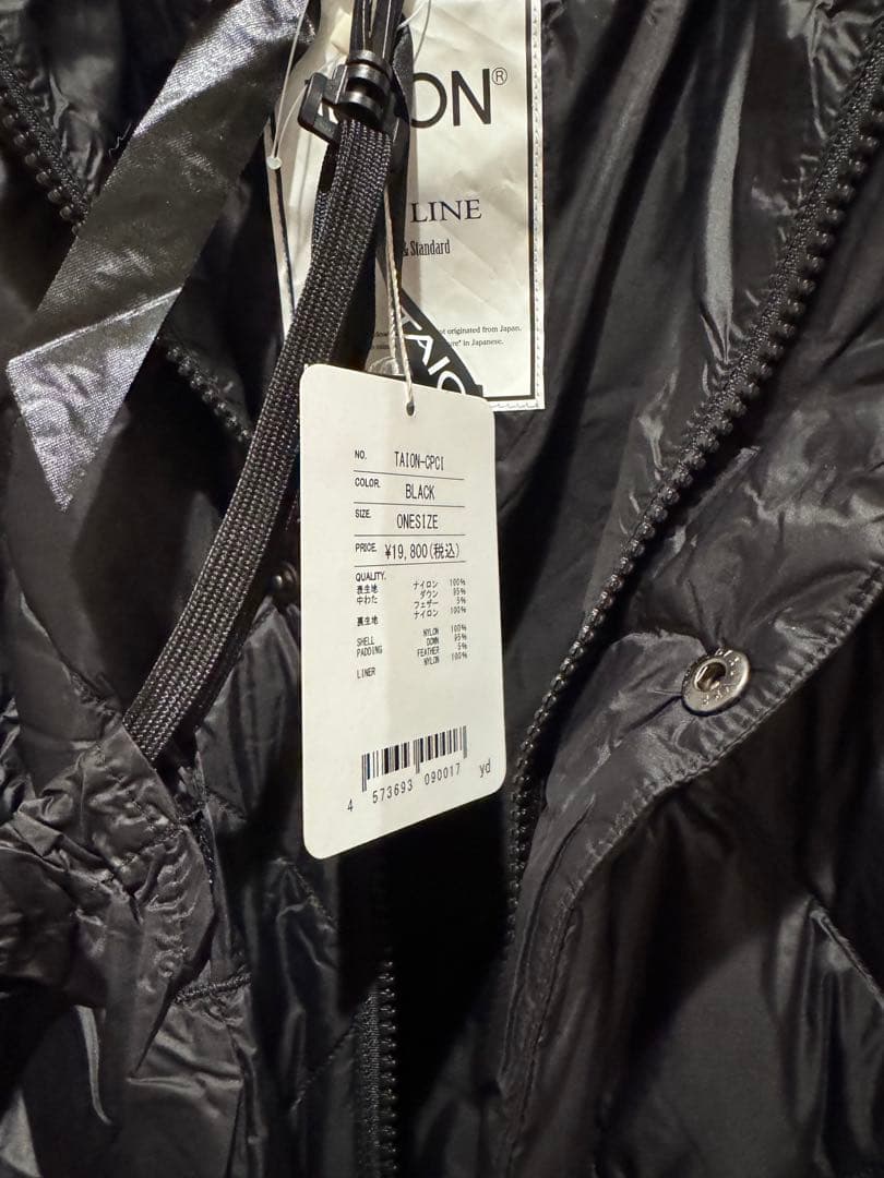 TAION ダウンケープコート