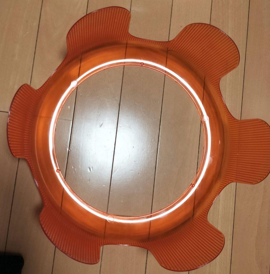 ナショナル製 昭和レトロポップ フリル 蛍光灯 照明 ペンダント ライト