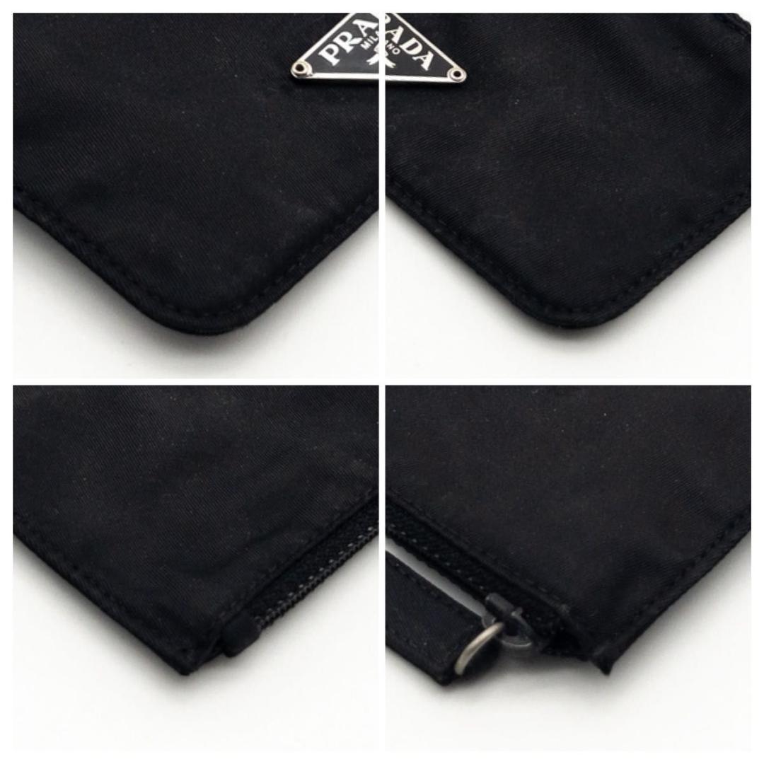 【極美品】PRADA テスートナイロン　ケース　トライアングルロゴ　黒