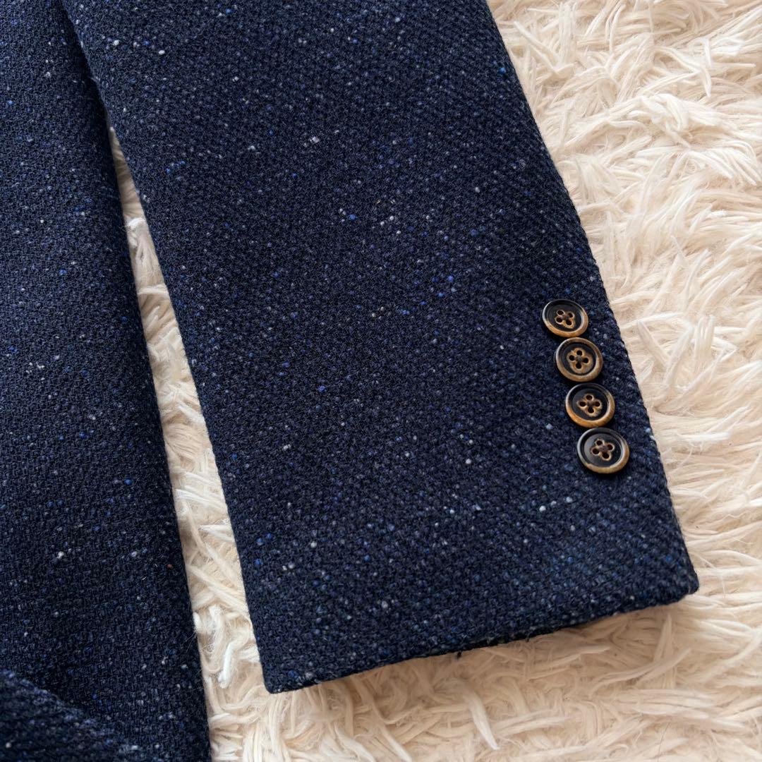 【SALE】LARDINI ラルディーニ チェスターコート 44 ネイビー