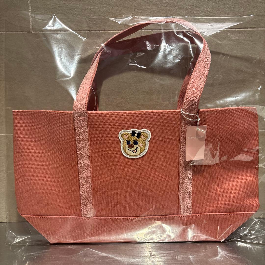 【新品未使用】フェイラー オールドテディ ワッペントートバッグ ピンク 大