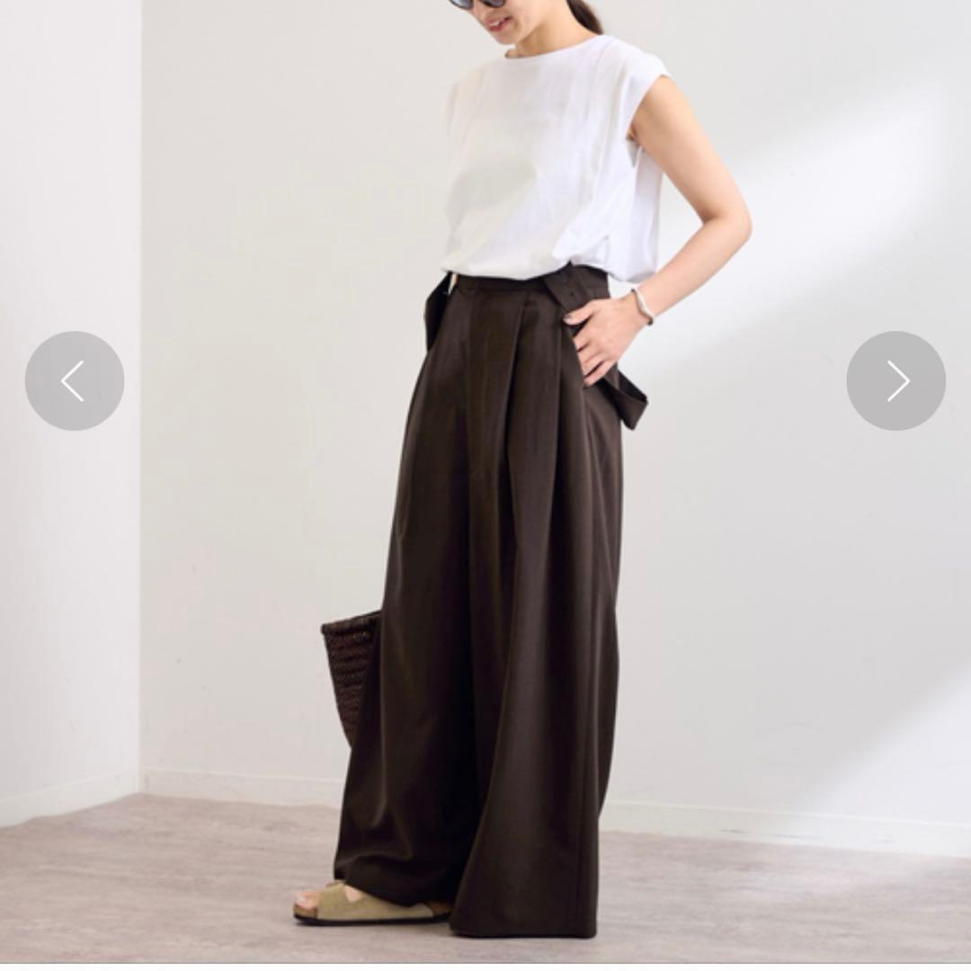 新品未使用25ss⭐️FRAMeWORK 撥水強撚PEサスペンダーパンツ　現行