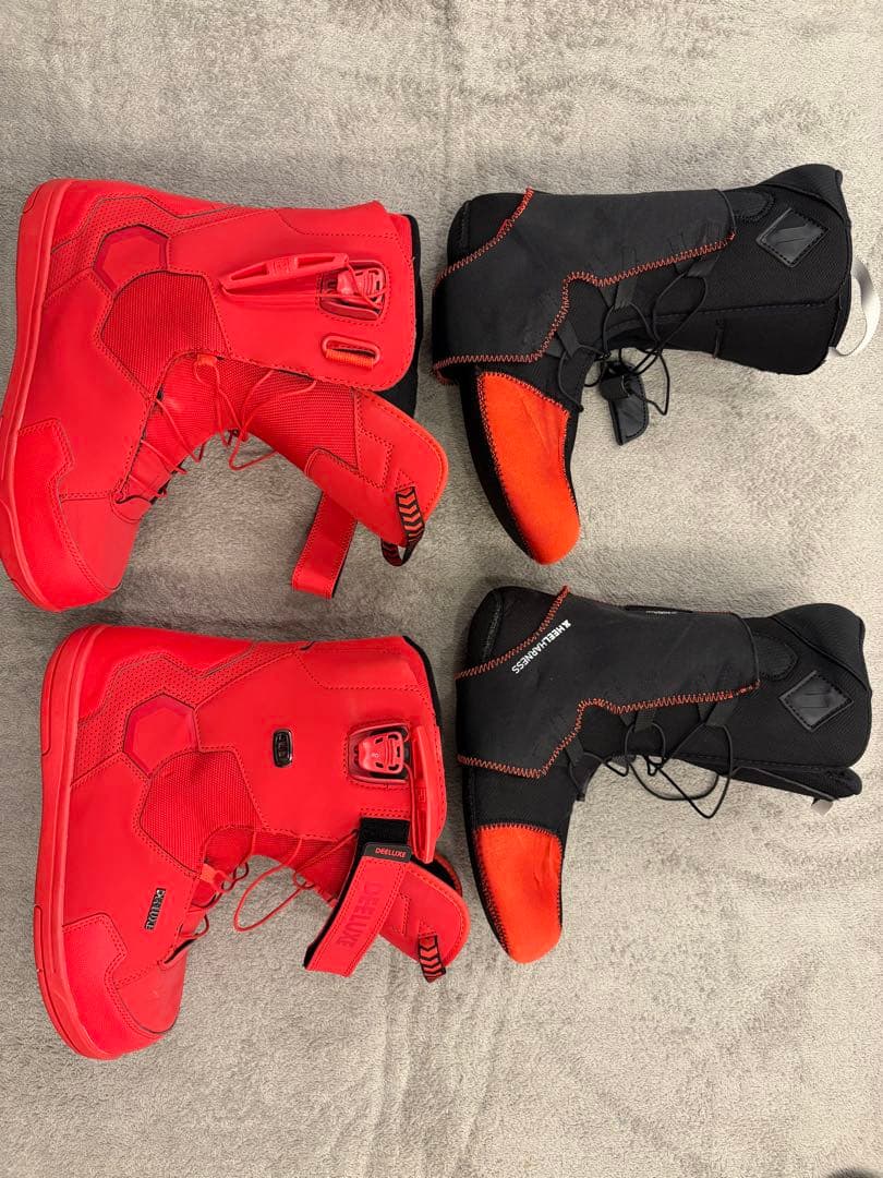 DEELUXE スノーボードブーツ レッド/ブラック