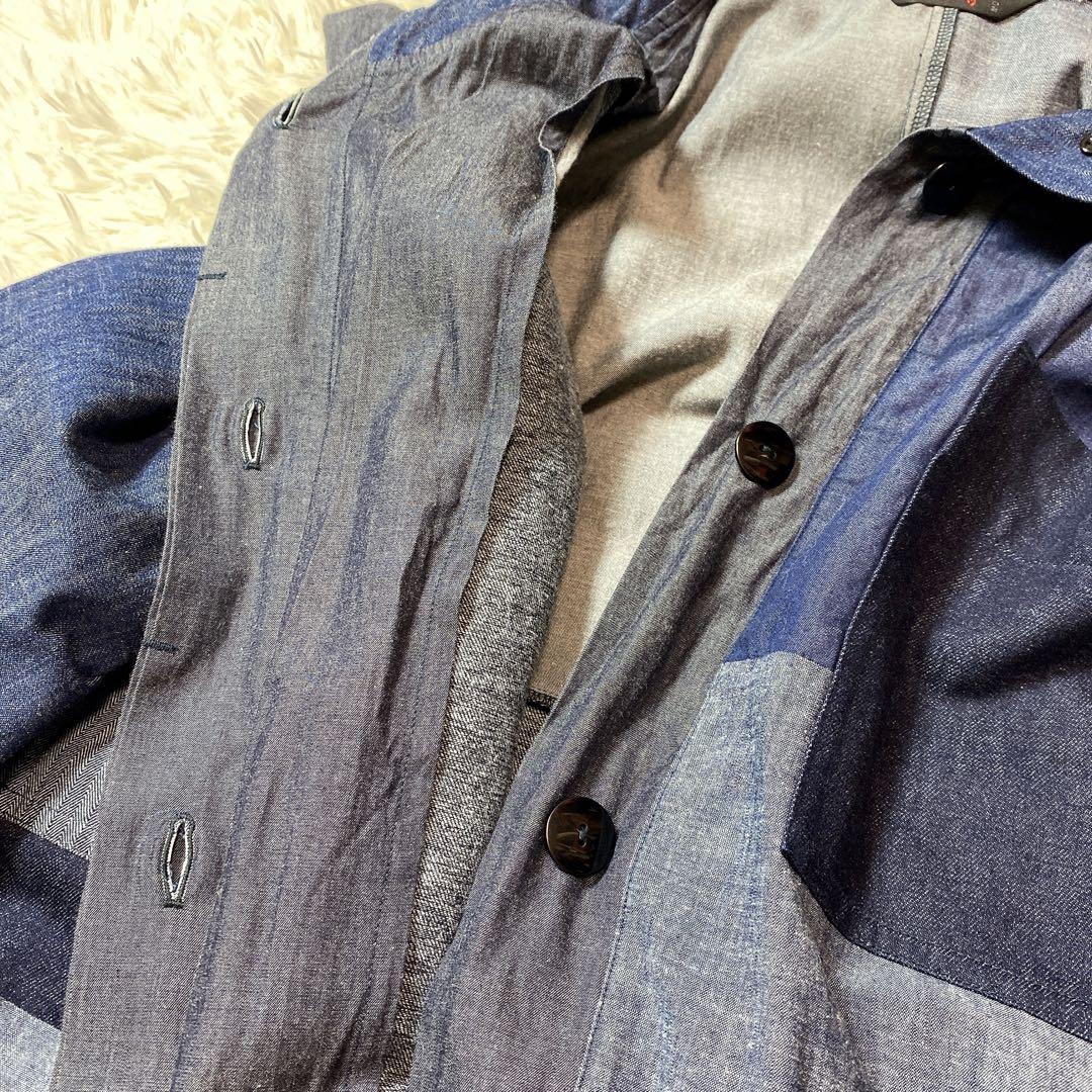 萌 MOYURU モユル　アウター　デニム　コート　ジャケット　フード　ゆったり