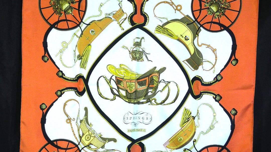 HERMES エルメス　大判スカーフ　カレ90　 D509