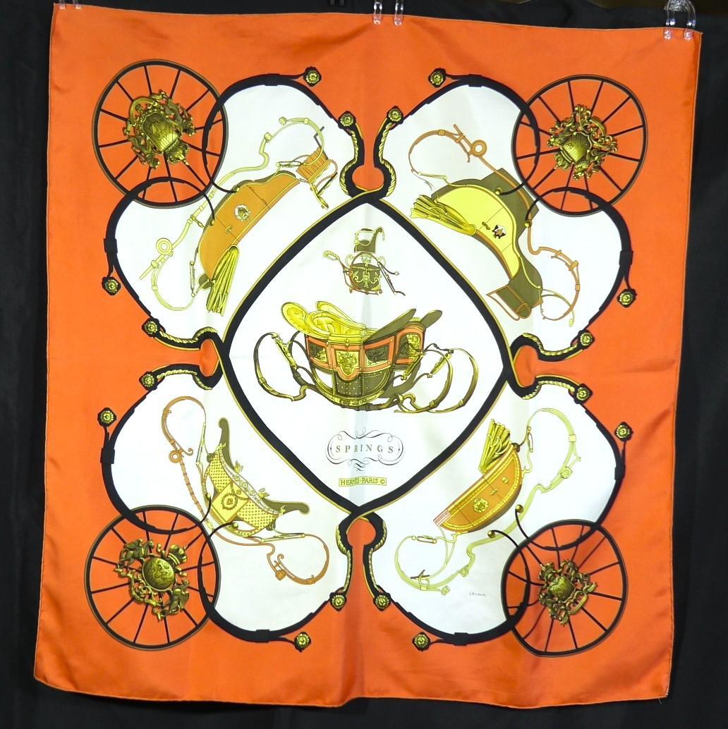 HERMES エルメス　大判スカーフ　カレ90　 D509