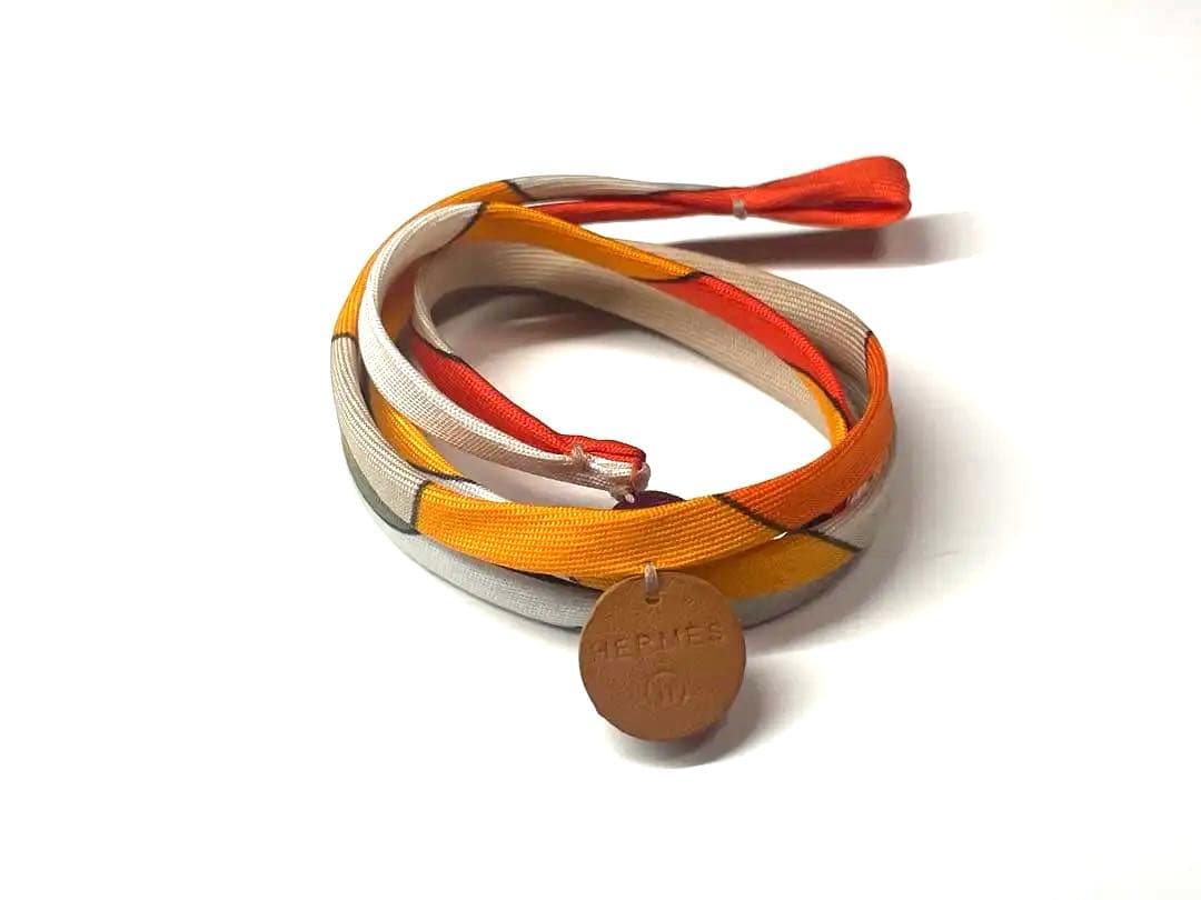 HERMES エルメス プティアッシュ シルクブレスレット