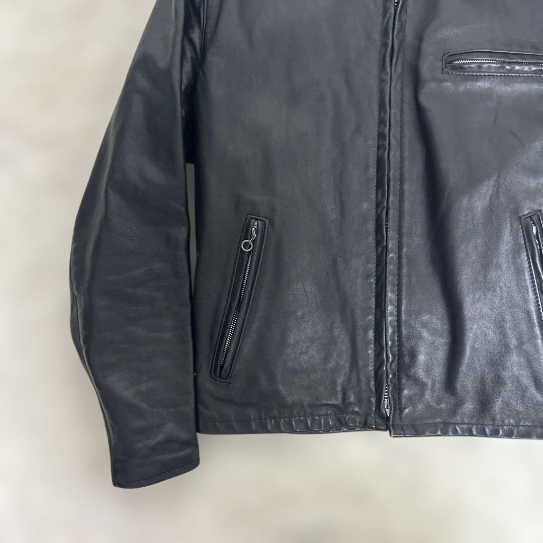 【美品】ショット SCHOTT レザー　ライダース　141 ブラック　サイズ40