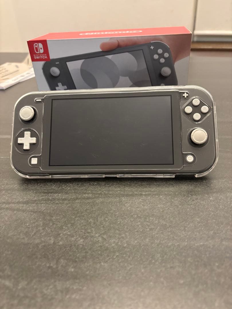 傷なし！超美品Nintendo Switch Lite グレー 本体　ケース付き