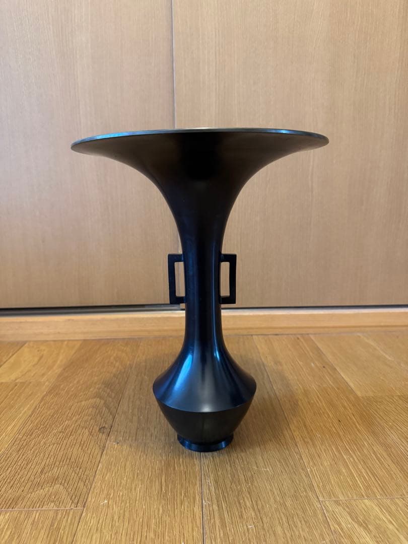 花器　生花　池坊　青銅器　銅器　唐銅　花瓶