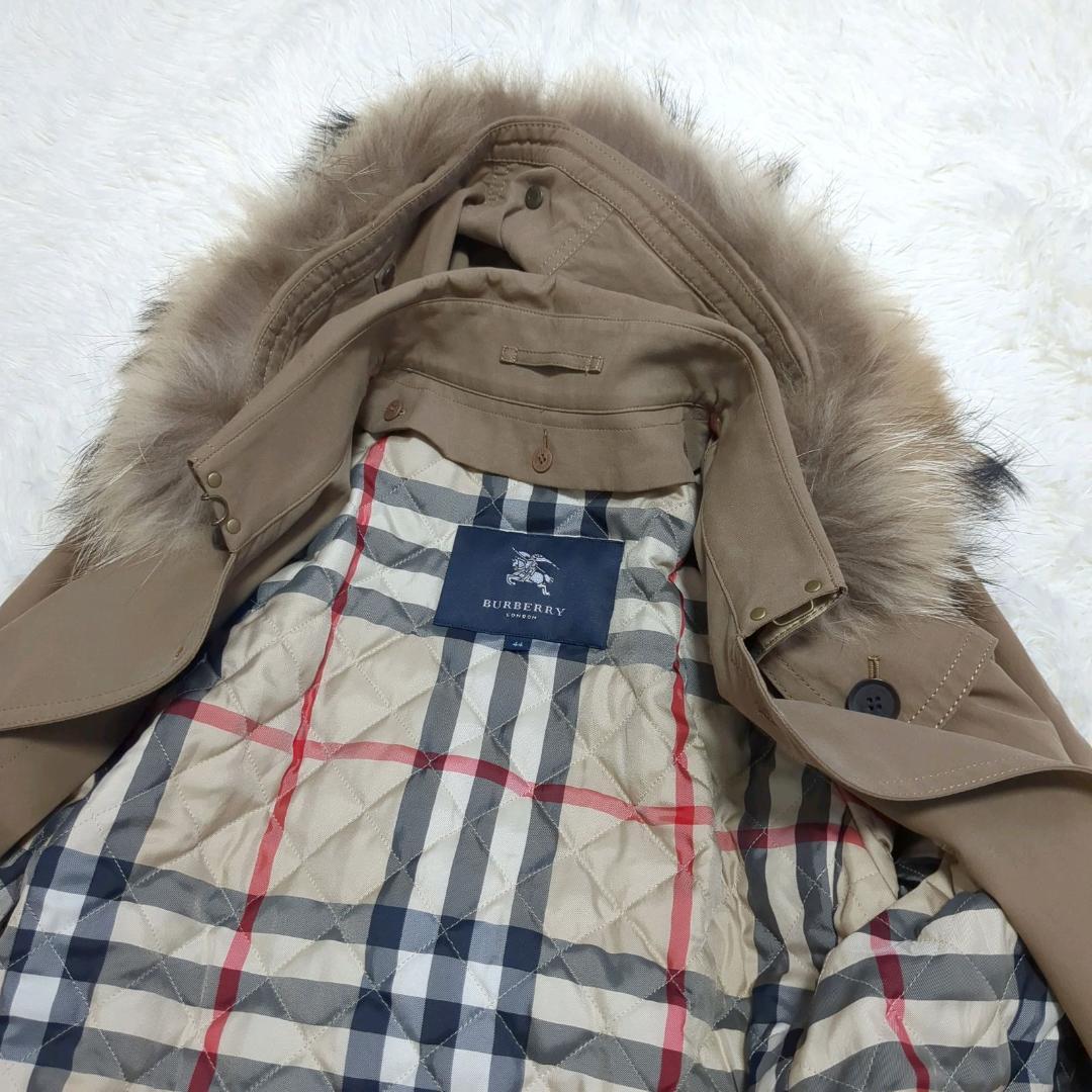 【美品】バーバリーロンドン メガチェック キルティングコート 大きいサイズ 44