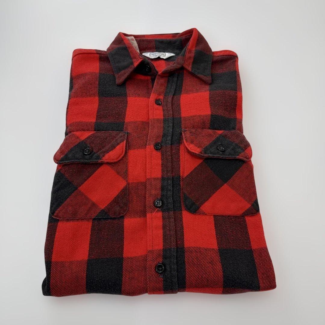 70.80s FIVE BROTHERヘヴィネルシャツブロックチェック