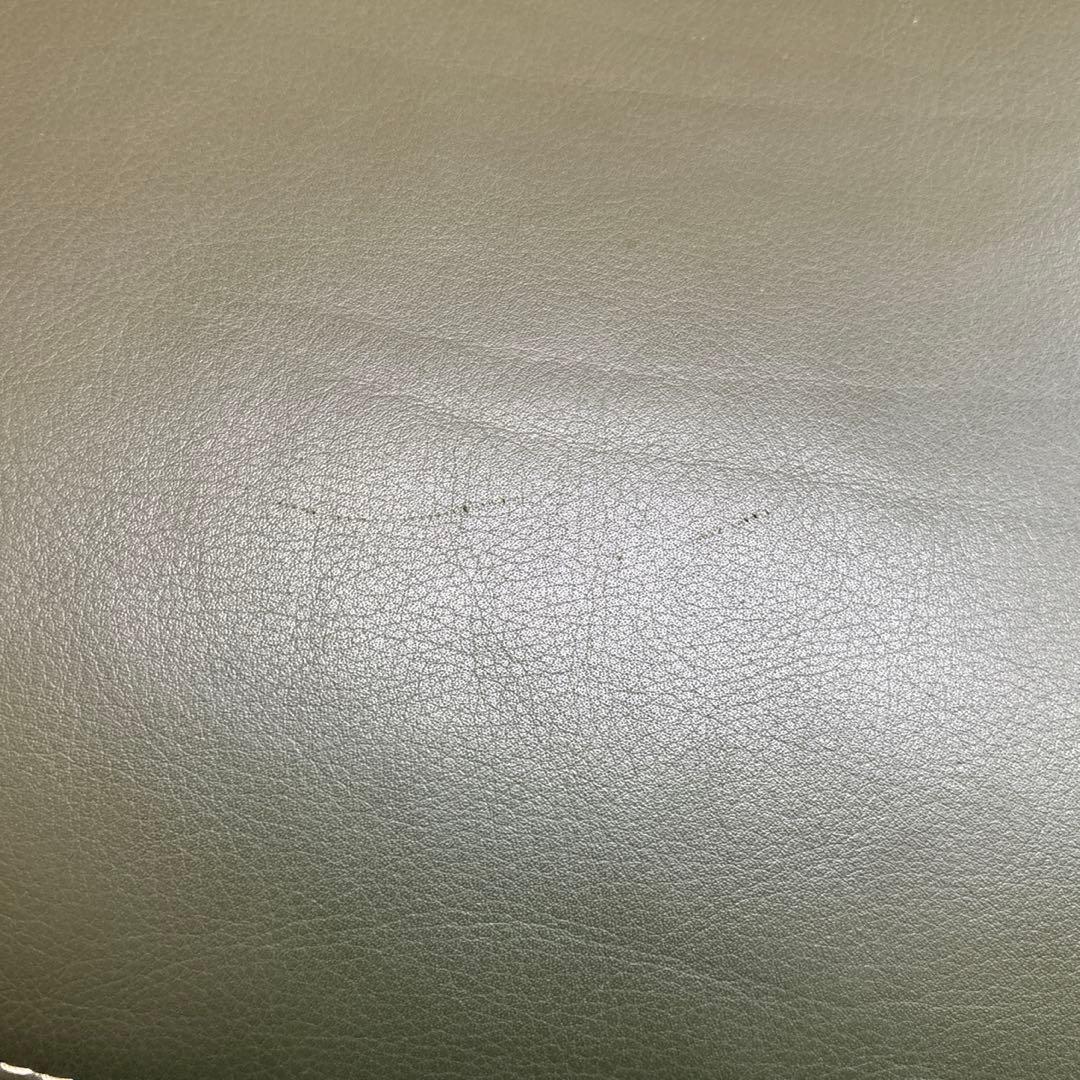 カリモク chitano チターノ スツール オットマン 本革張 グリーン