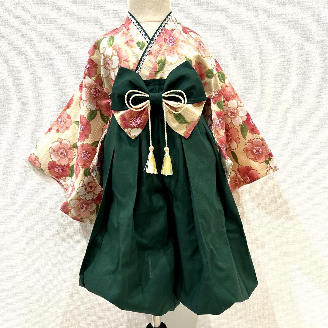 【ちらかん】キッズ袴　ハンドメイド