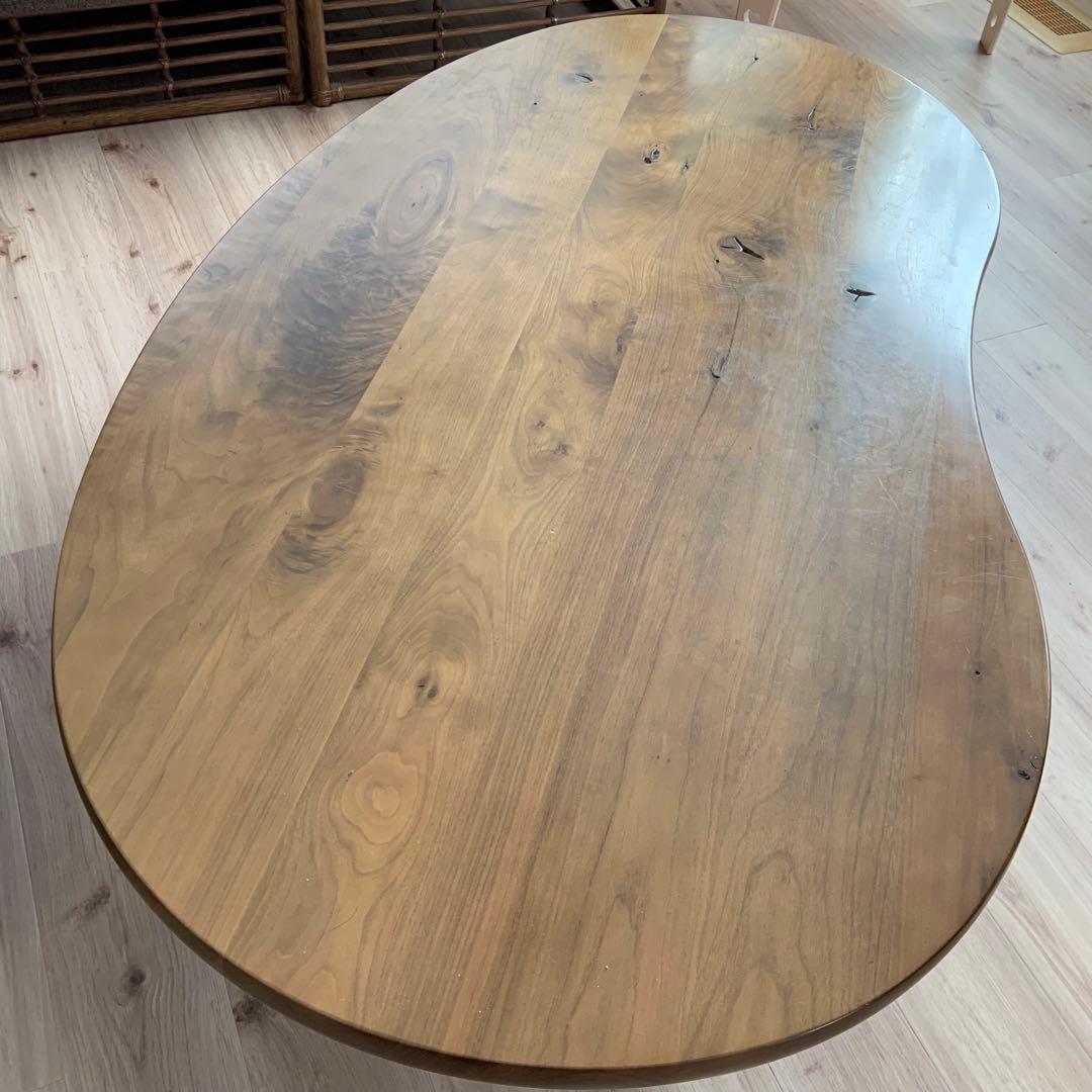 飛騨産業　森のことば　豆型センターテーブル 145cm