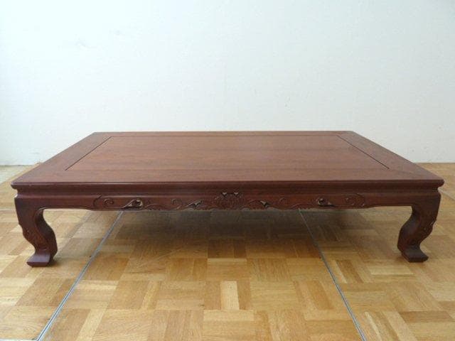 座卓 杉本作 透かし彫り 机 座敷 和風 和室 和家具 ローテーブル ちゃぶ台