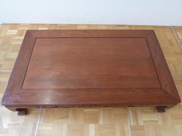 座卓 杉本作 透かし彫り 机 座敷 和風 和室 和家具 ローテーブル ちゃぶ台