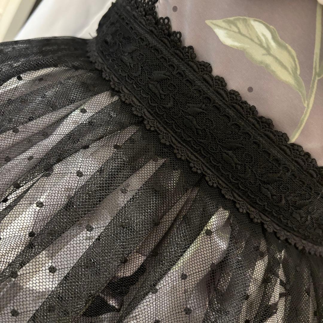 レースエプロン ブラック