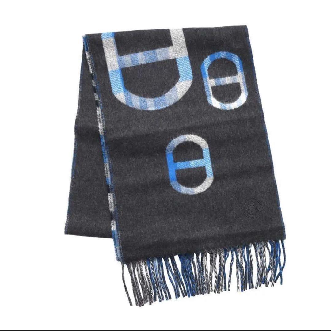 新品 エルメス マフラー メンズ 箱付き タータンマイヨン