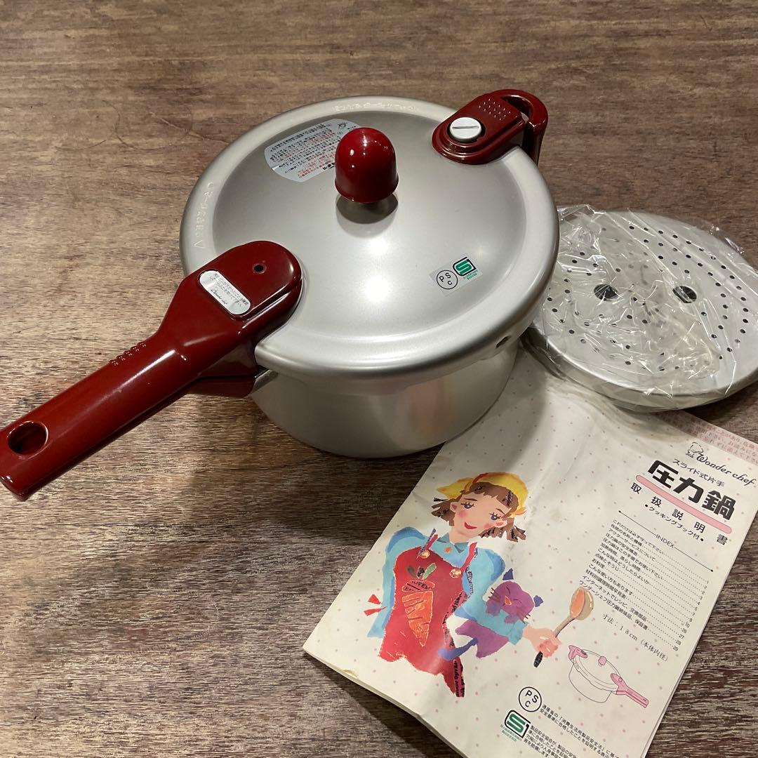 未使用 保管品 こなべちゃん 圧力鍋 ワンダーシェフ AS30 K-05 3L