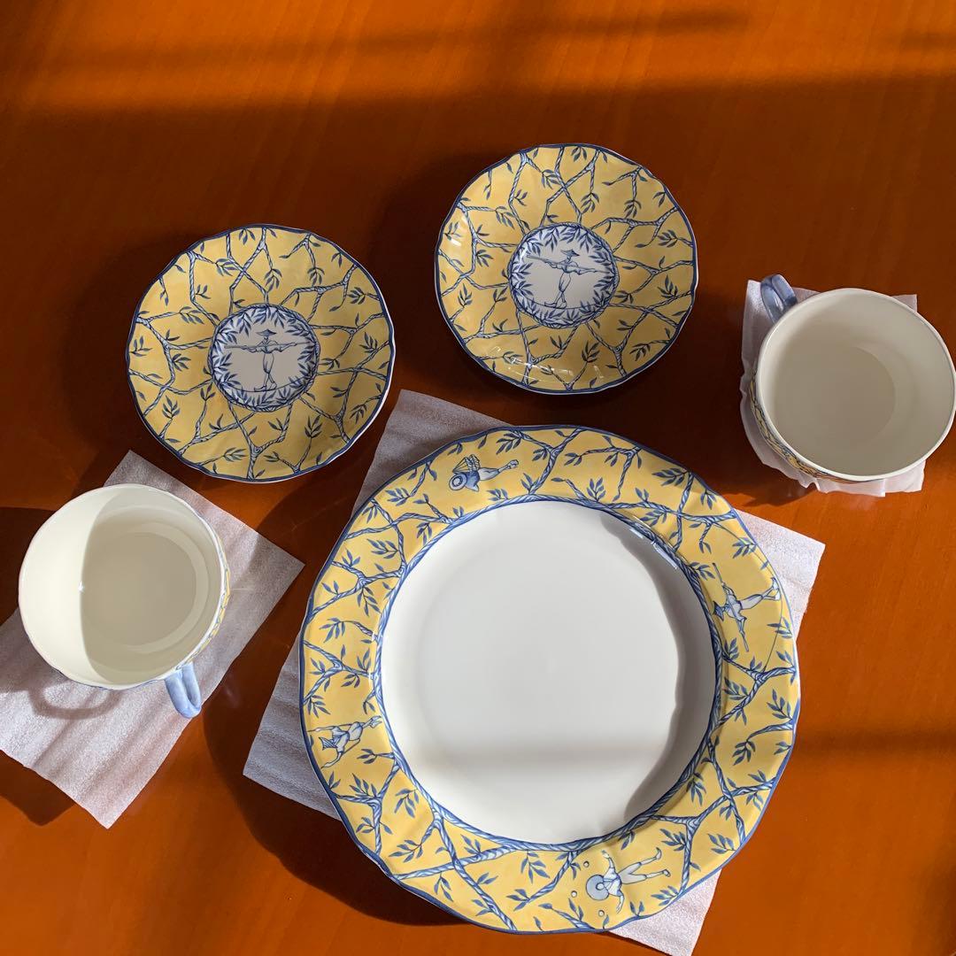 ジアン　Gien 大皿　プレート　スープ　カップ　&ソーサー